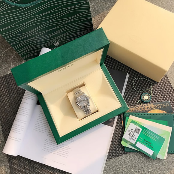 ROLEX ロレックス デイトジャスト 31 シルバー文字盤 ダイヤ メンズ レディース 腕時計 278274 - 画像 (2)