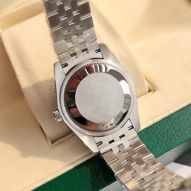 ROLEX ロレックス デイトジャスト 31 フローラルモチーフ ベゼルダイヤ メンズ レディース 腕時計 278384RBR - 画像 (7)