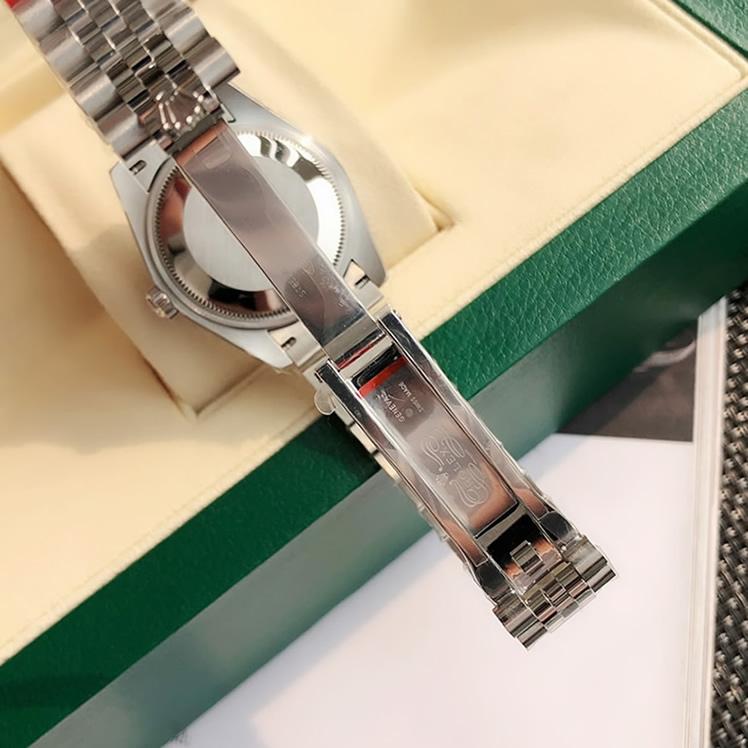 ROLEX ロレックス デイトジャスト 31 フローラルモチーフ ベゼルダイヤ メンズ レディース 腕時計 278384RBR - 画像 (8)