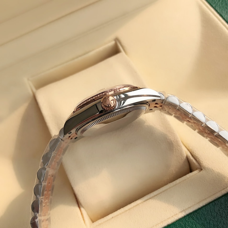ROLEX ロレックス デイトジャスト 31 ホワイトシェル ダイヤ ベゼルダイヤ メンズ レディース 腕時計 278381RBR - 画像 (6)