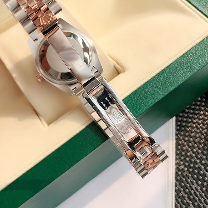 ROLEX ロレックス デイトジャスト 31 ホワイトシェル ダイヤ ベゼルダイヤ メンズ レディース 腕時計 278381RBR - 画像 (8)