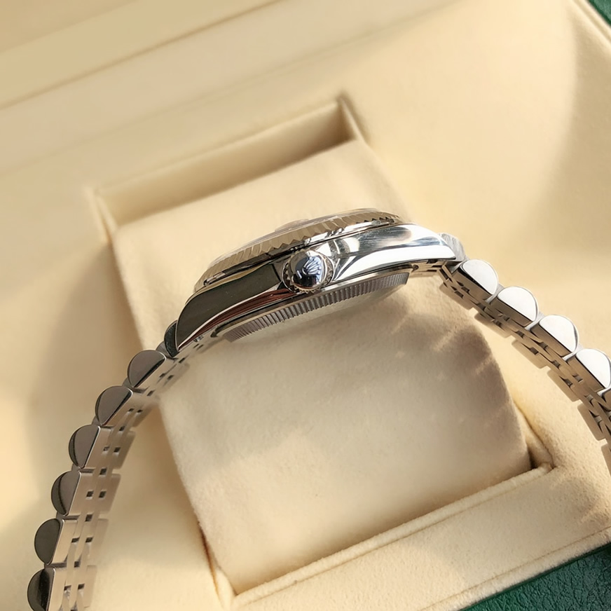 ROLEX ロレックス デイトジャスト 31 ピンク文字盤 メンズ レディース 腕時計 278274 - 画像 (6)