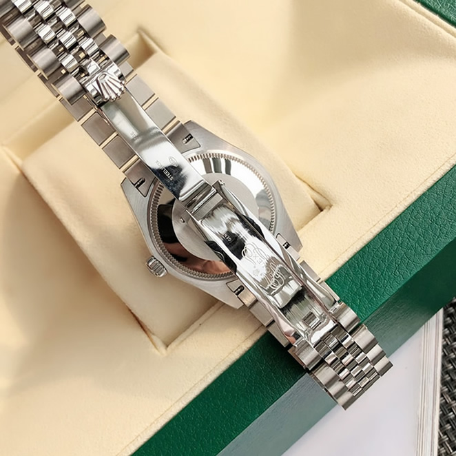 ROLEX ロレックス デイトジャスト 31 ピンク文字盤 メンズ レディース 腕時計 278274 - 画像 (8)