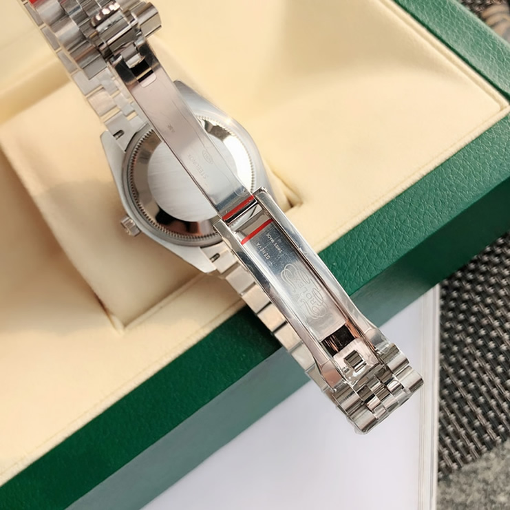 ROLEX ロレックス デイトジャスト 31 ピンク文字盤 ローマ数字 VIダイヤ メンズ レディース 腕時計 278274 - 画像 (8)