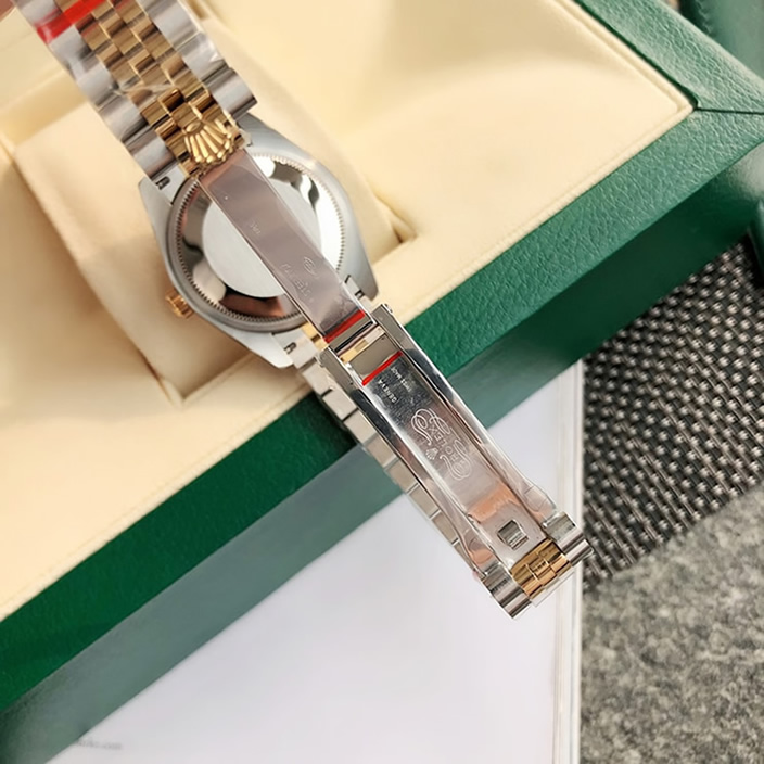 ROLEX ロレックス デイトジャスト 31 スレート文字盤 ダイヤ メンズ レディース 腕時計 278273 - 画像 (8)