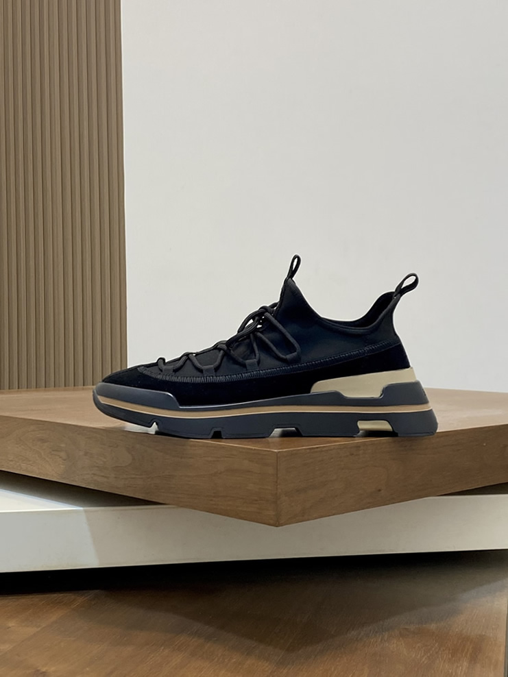 エルメス スニーカー アディクト ブラック テクニカルキャンバス 厚底ソール shoes120 - 画像 (3)