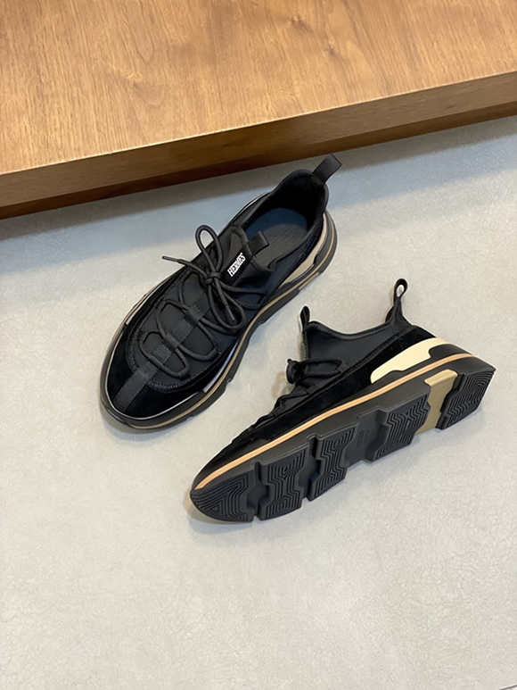 エルメス スニーカー アディクト ブラック テクニカルキャンバス 厚底ソール shoes120 - 画像 (5)