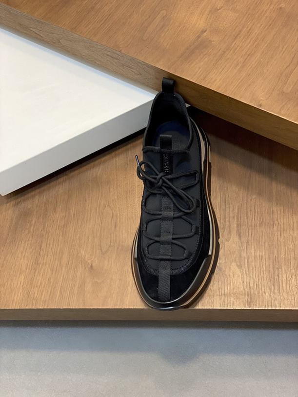 エルメス スニーカー アディクト ブラック テクニカルキャンバス 厚底ソール shoes120 - 画像 (6)