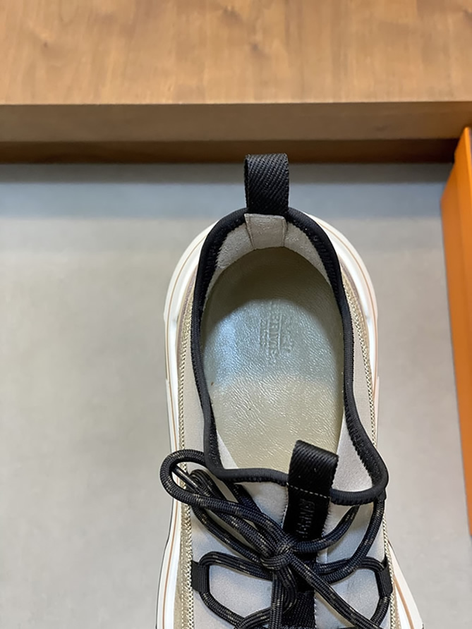 エルメス スニーカー アディクト トープ テクニカルキャンバス スエード切替 shoes123 - 画像 (7)