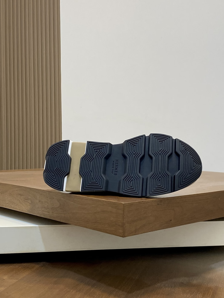 エルメス スニーカー アディクト トープ テクニカルキャンバス スエード切替 shoes123 - 画像 (9)