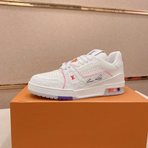 ルイヴィトン スニーカー LVトレイナー ホワイト モノグラム マルチカラー shoes117
