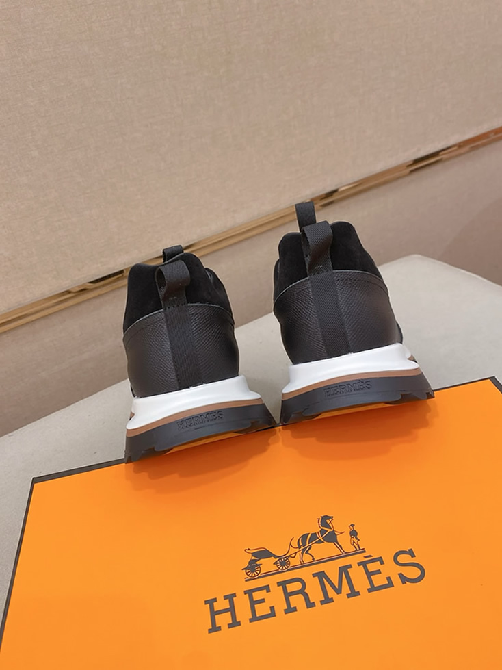 エルメス スニーカー バウンシング ネイビー キャンバス スエード shoes130 - 画像 (8)