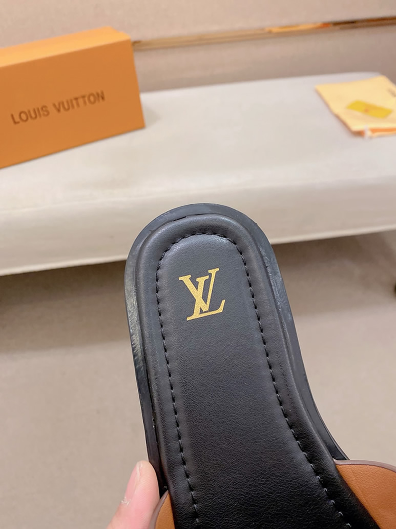 ルイヴィトン サンダル 草間彌生 モノグラム 南瓜 パンプキン ブラウン shoes131 - 画像 (7)