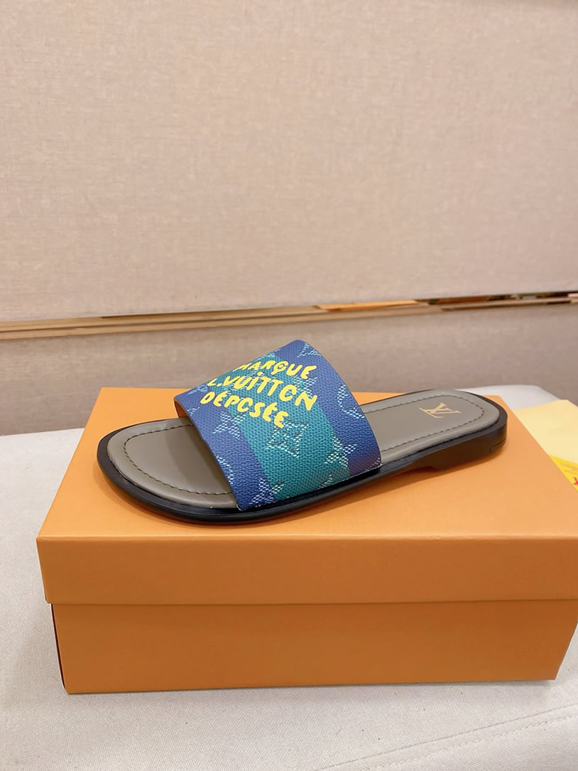 ルイヴィトン サンダル モノグラム ブルー グラフィティ プレート shoes132 - 画像 (2)