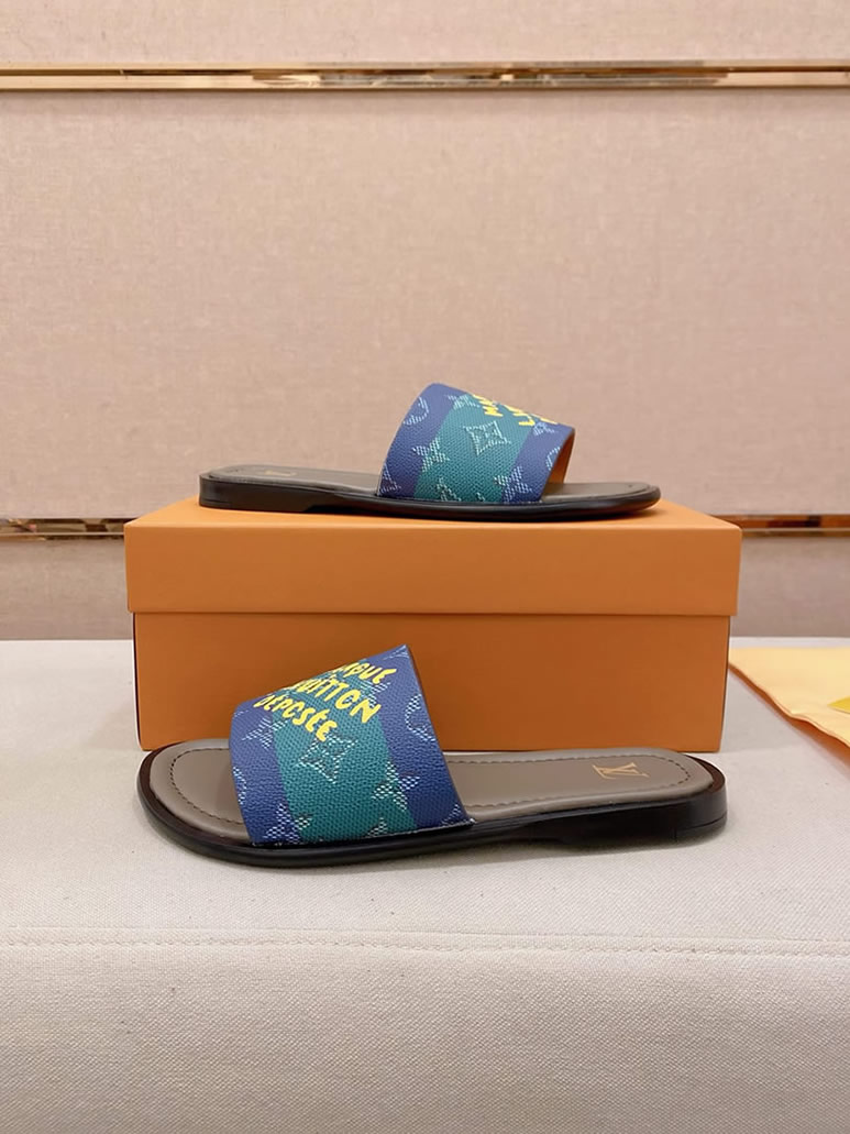 ルイヴィトン サンダル モノグラム ブルー グラフィティ プレート shoes132 - 画像 (8)