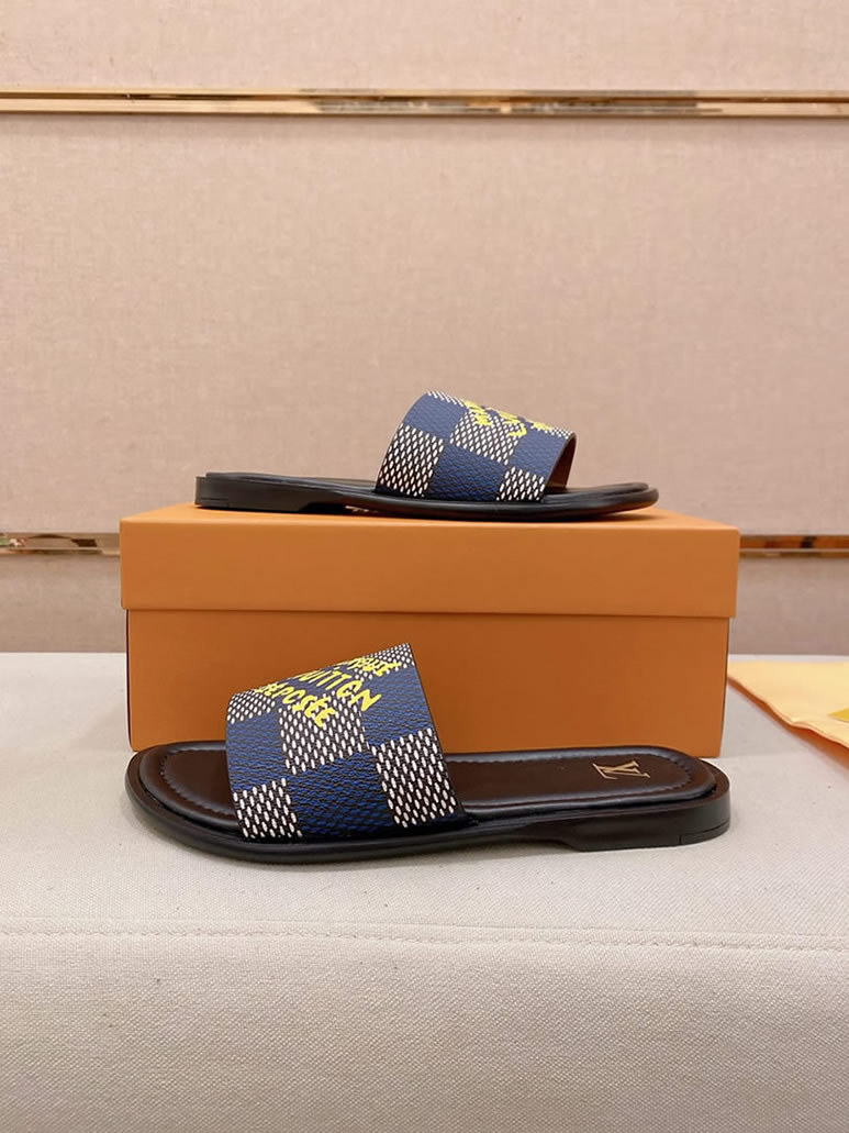 ルイヴィトン サンダル ダミエ ブルー グラフィティ プレート shoes133 - 画像 (8)
