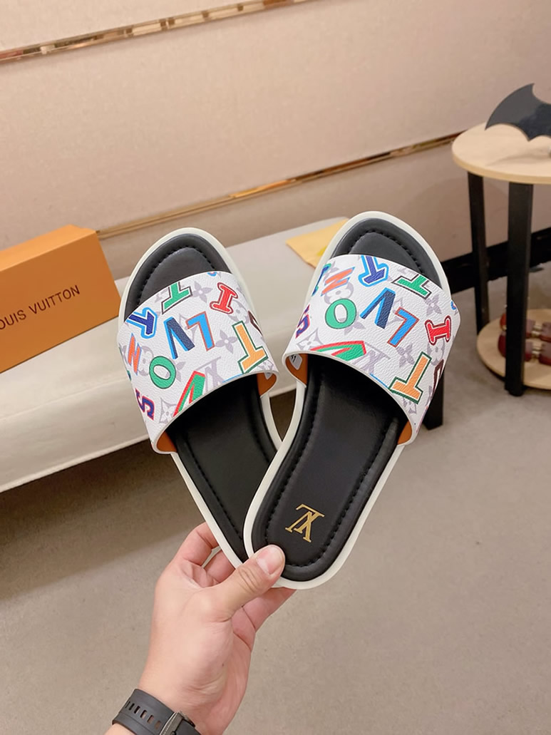 ルイヴィトン サンダル モノグラム ホワイト マルチカラー レター shoes134 - 画像 (6)