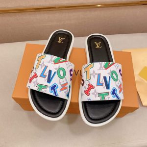 ルイヴィトン サンダル モノグラム ホワイト マルチカラー レター shoes134