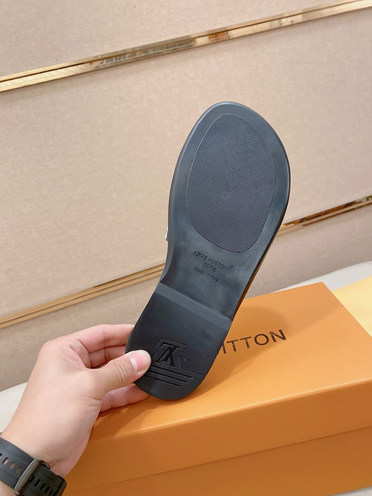 ルイヴィトン サンダル モノグラム ブラック マルチカラー レター shoes135 - 画像 (9)