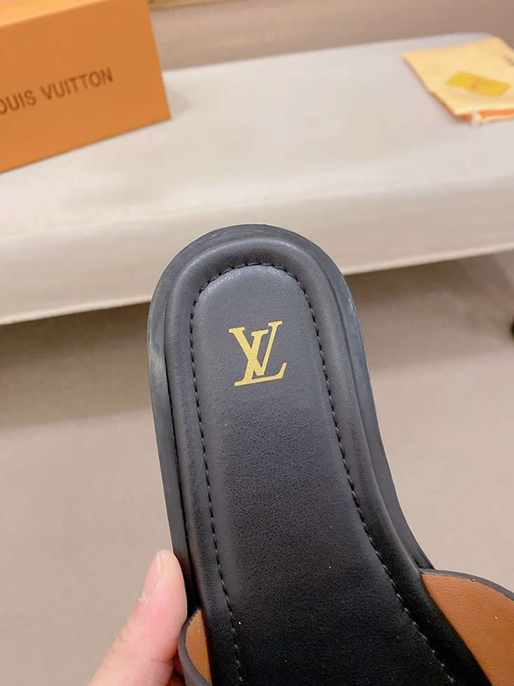 ルイヴィトン サンダル モノグラム ブラック カラフル ロゴ shoes137 - 画像 (7)