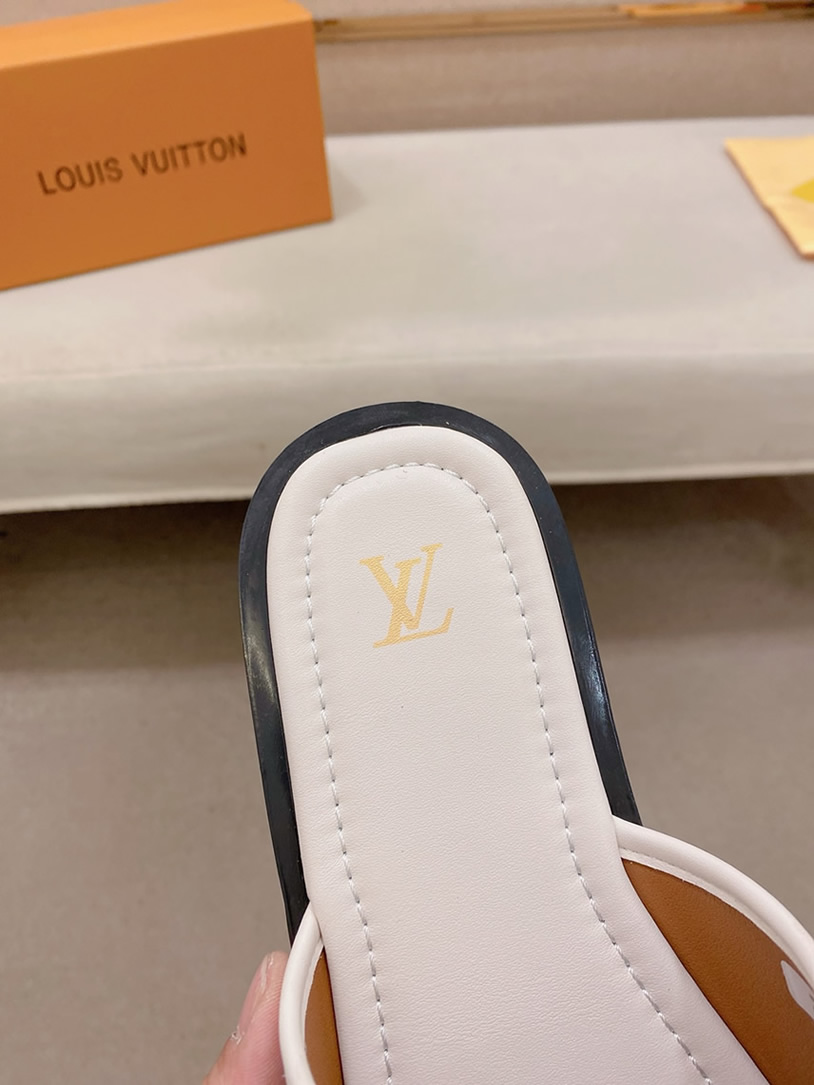 ルイヴィトン サンダル モノグラム デニム ブルー ホワイト ロゴ shoes138 - 画像 (7)