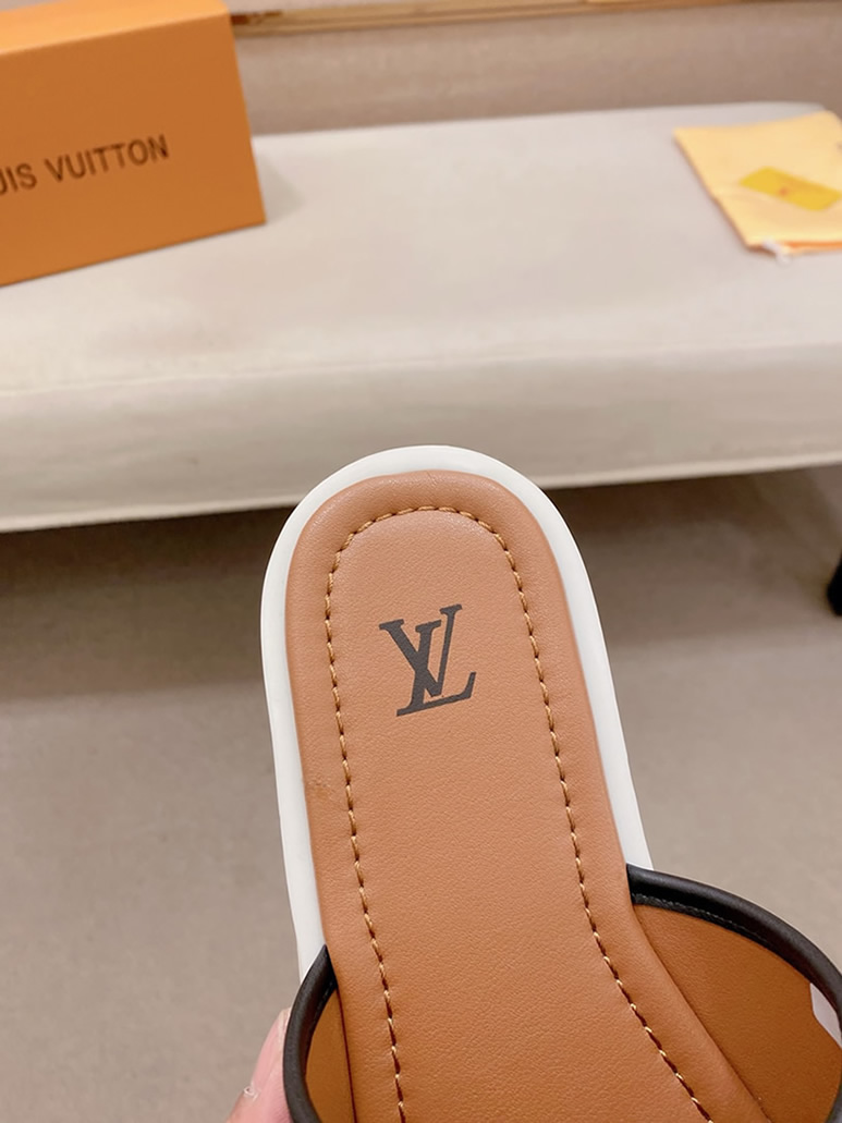 ルイヴィトン サンダル モノグラム デニム ブルー ホワイト ロゴ shoes139 - 画像 (7)