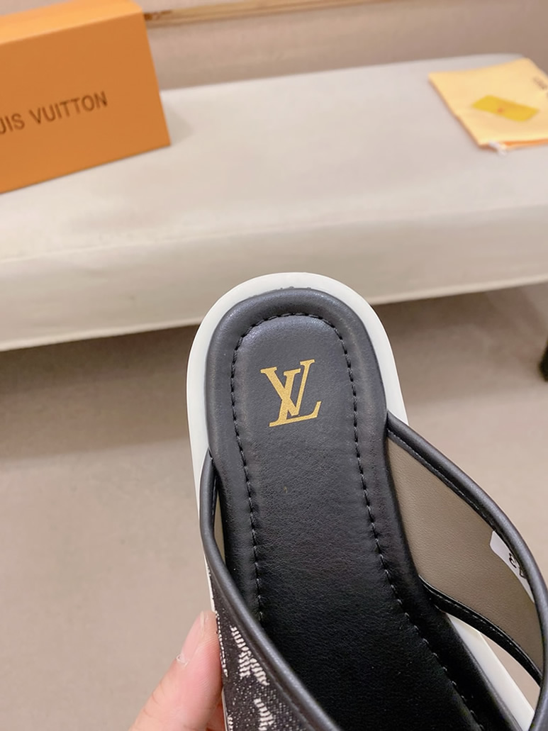 ルイヴィトン サンダル モノグラム ブラック ホワイト クロスストラップ shoes143 - 画像 (7)