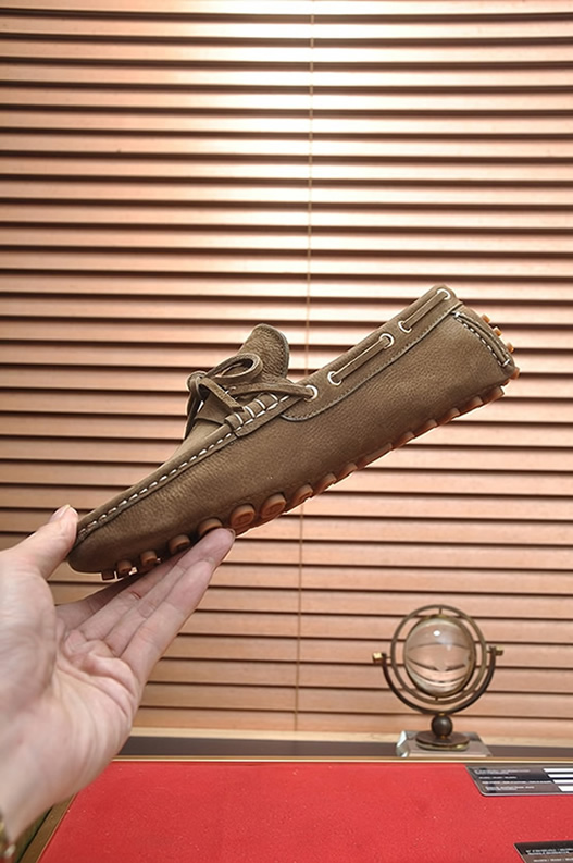 グッチ ローファー スエード レザー ブラウン ダブルG shoes144 - 画像 (5)