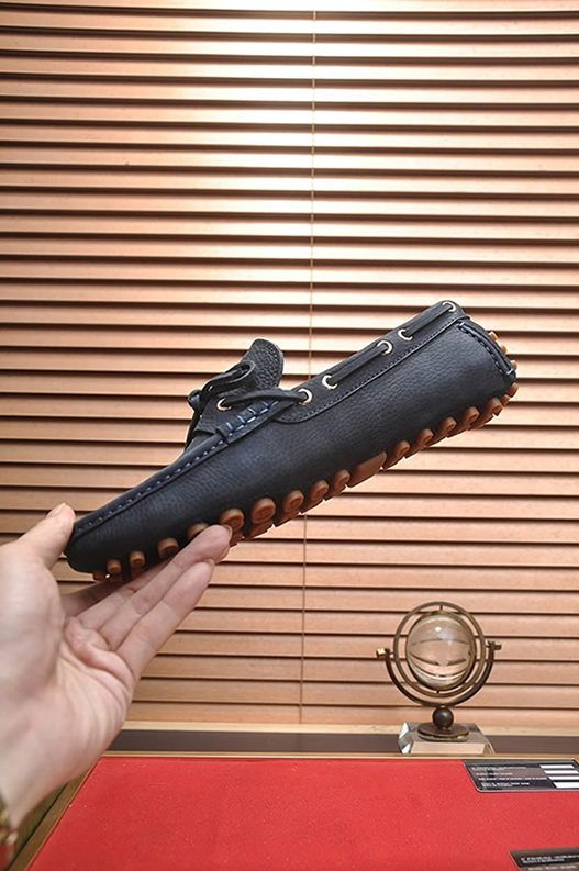グッチ ローファー スエード レザー ネイビー ダブルG shoes145 - 画像 (4)