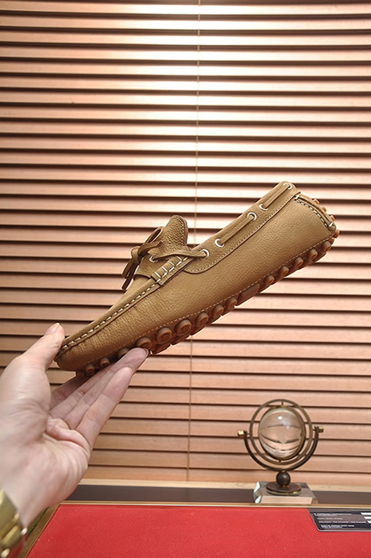 グッチ ローファー スエード レザー キャメル ダブルG shoes146 - 画像 (5)
