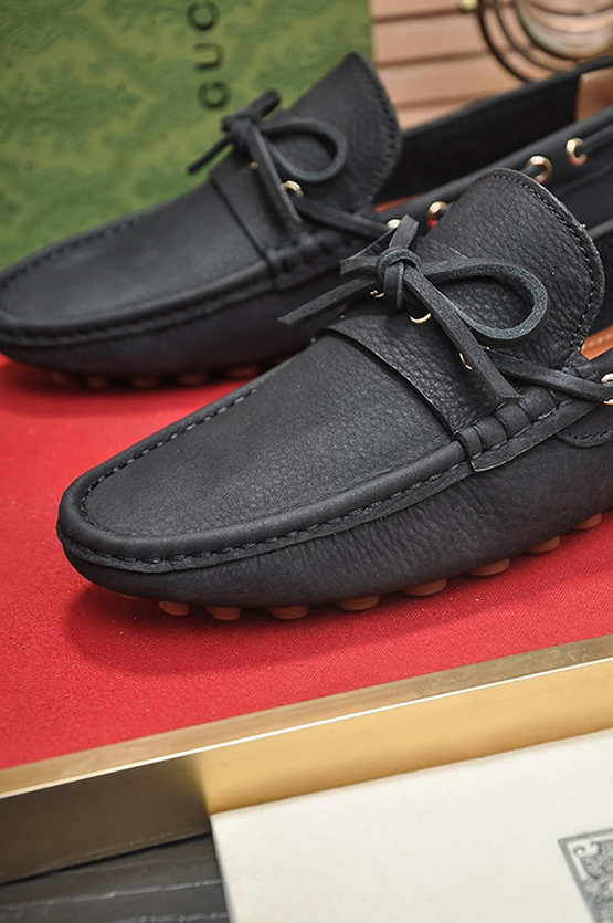 グッチ ローファー レザー ブラック ダブルG shoes147 - 画像 (8)