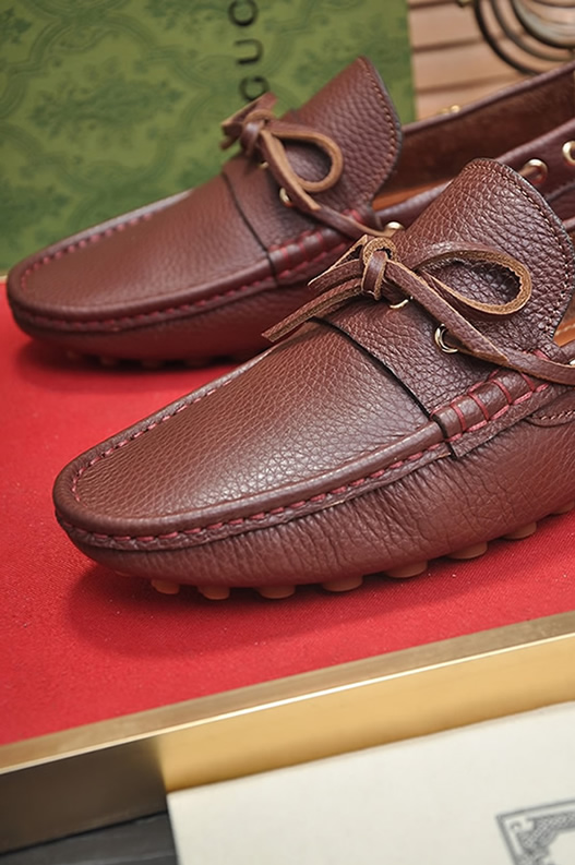 グッチ ローファー レザー ブラウン ダブルG shoes148 - 画像 (8)
