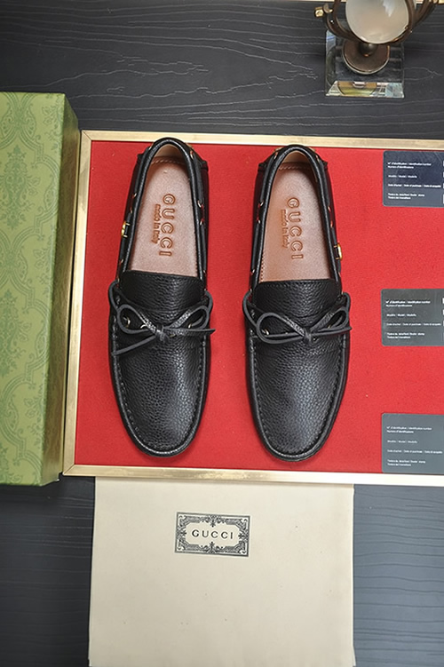 グッチ ローファー レザー ブラック ダブルG shoes149 - 画像 (2)