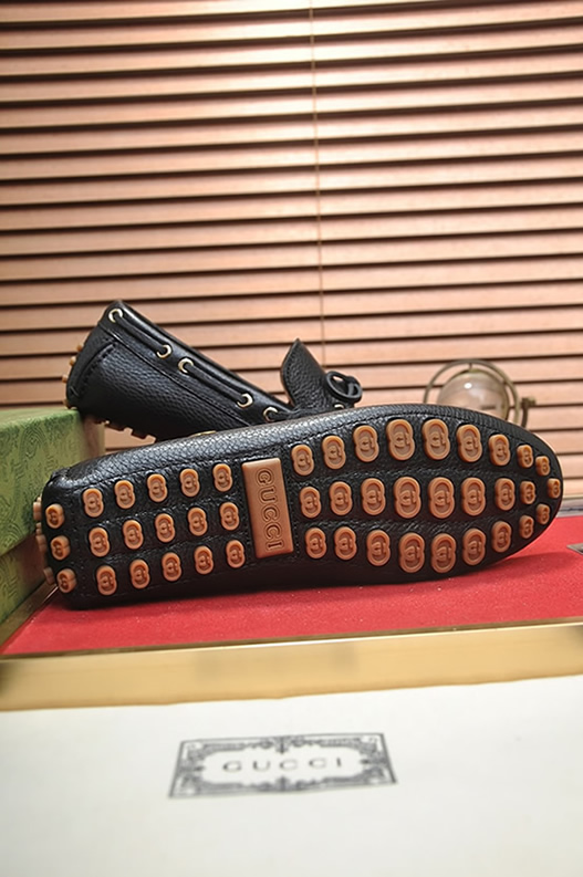 グッチ ローファー レザー ブラック ダブルG shoes149 - 画像 (7)