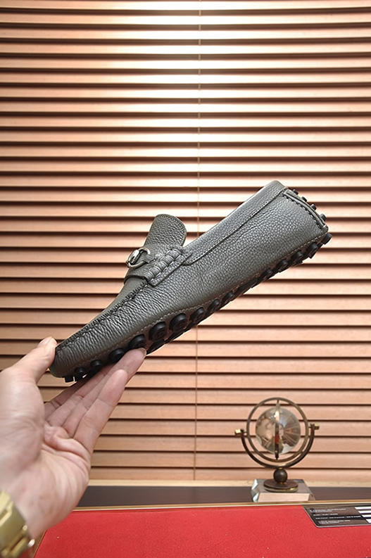 グッチ ローファー レザー グレー ホースビット shoes150 - 画像 (5)