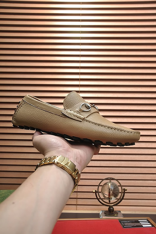 グッチ ローファー レザー ベージュ ホースビット shoes151 - 画像 (3)