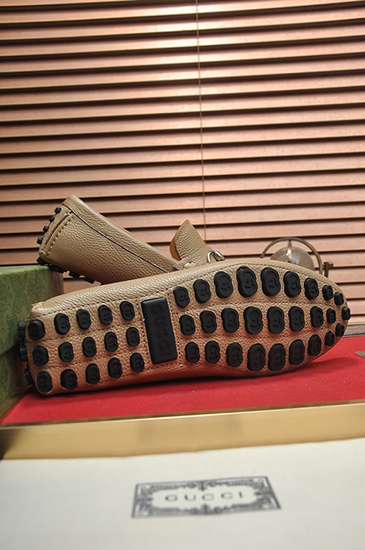 グッチ ローファー レザー ベージュ ホースビット shoes151 - 画像 (6)