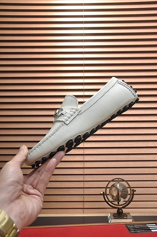 グッチ ローファー レザー ホワイト ホースビット shoes153 - 画像 (5)