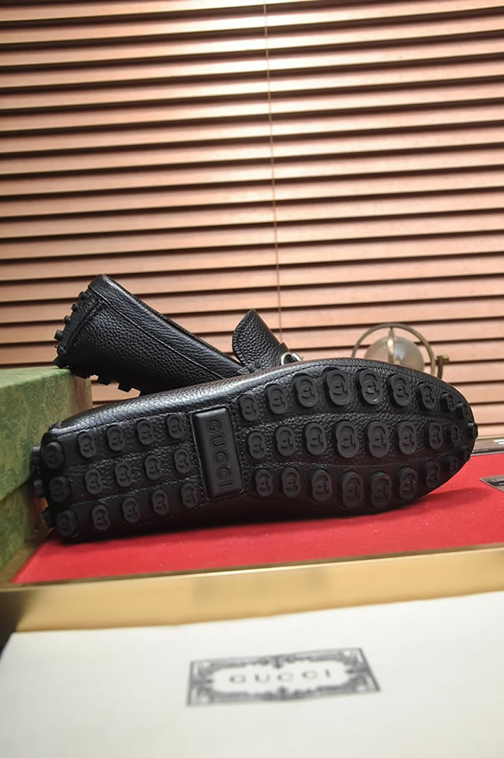 グッチ ローファー レザー ブラック ホースビット shoes154 - 画像 (7)