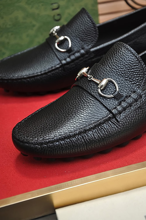 グッチ ローファー レザー ブラック ホースビット shoes154 - 画像 (8)