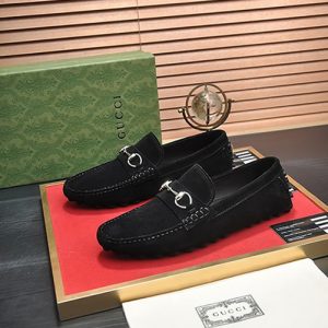 グッチ ローファー スエード レザー ブラック ホースビット shoes156