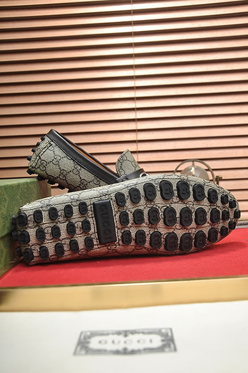 グッチ ローファー GGスプリーム キャンバス ブラウン shoes158 - 画像 (7)