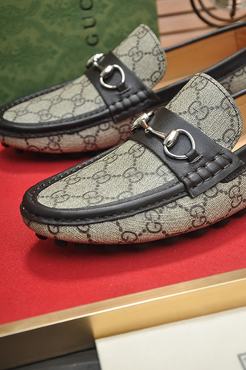グッチ ローファー GGスプリーム キャンバス ブラウン shoes158 - 画像 (8)