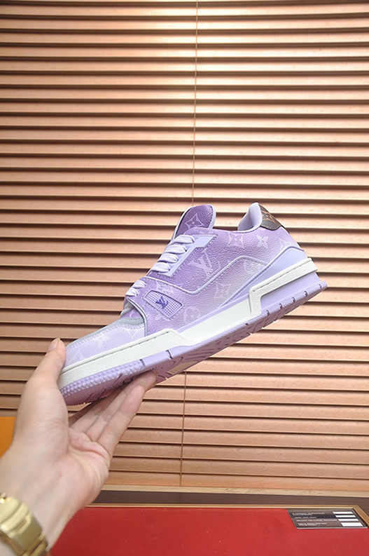 ルイヴィトン LVトレイナー ライン スニーカー モノグラム パープル shoes161 - 画像 (5)