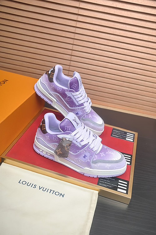 ルイヴィトン LVトレイナー ライン スニーカー モノグラム パープル shoes161 - 画像 (6)