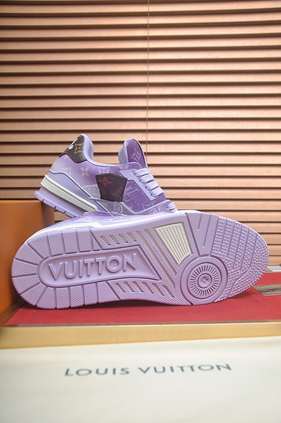 ルイヴィトン LVトレイナー ライン スニーカー モノグラム パープル shoes161 - 画像 (7)