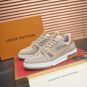 ルイヴィトン LVトレイナー ライン スニーカー モノグラム ベージュ shoes163