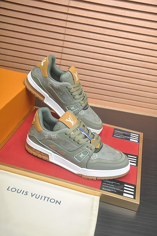 ルイヴィトン LVトレイナー ライン スニーカー モノグラム カーキ shoes164 - 画像 (6)