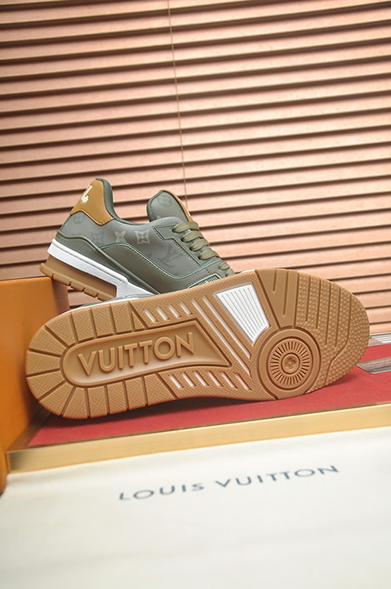 ルイヴィトン LVトレイナー ライン スニーカー モノグラム カーキ shoes164 - 画像 (7)