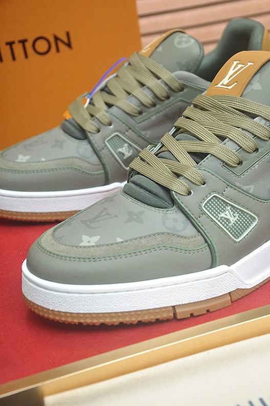 ルイヴィトン LVトレイナー ライン スニーカー モノグラム カーキ shoes164 - 画像 (8)